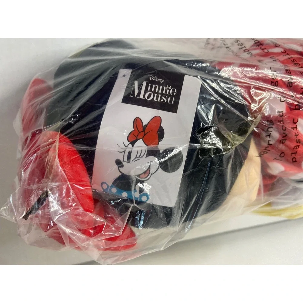 Disney Minnie Mouse Plush Red Polka Dot Dress Jay Franco‎ & Sons 15 Inch NIB